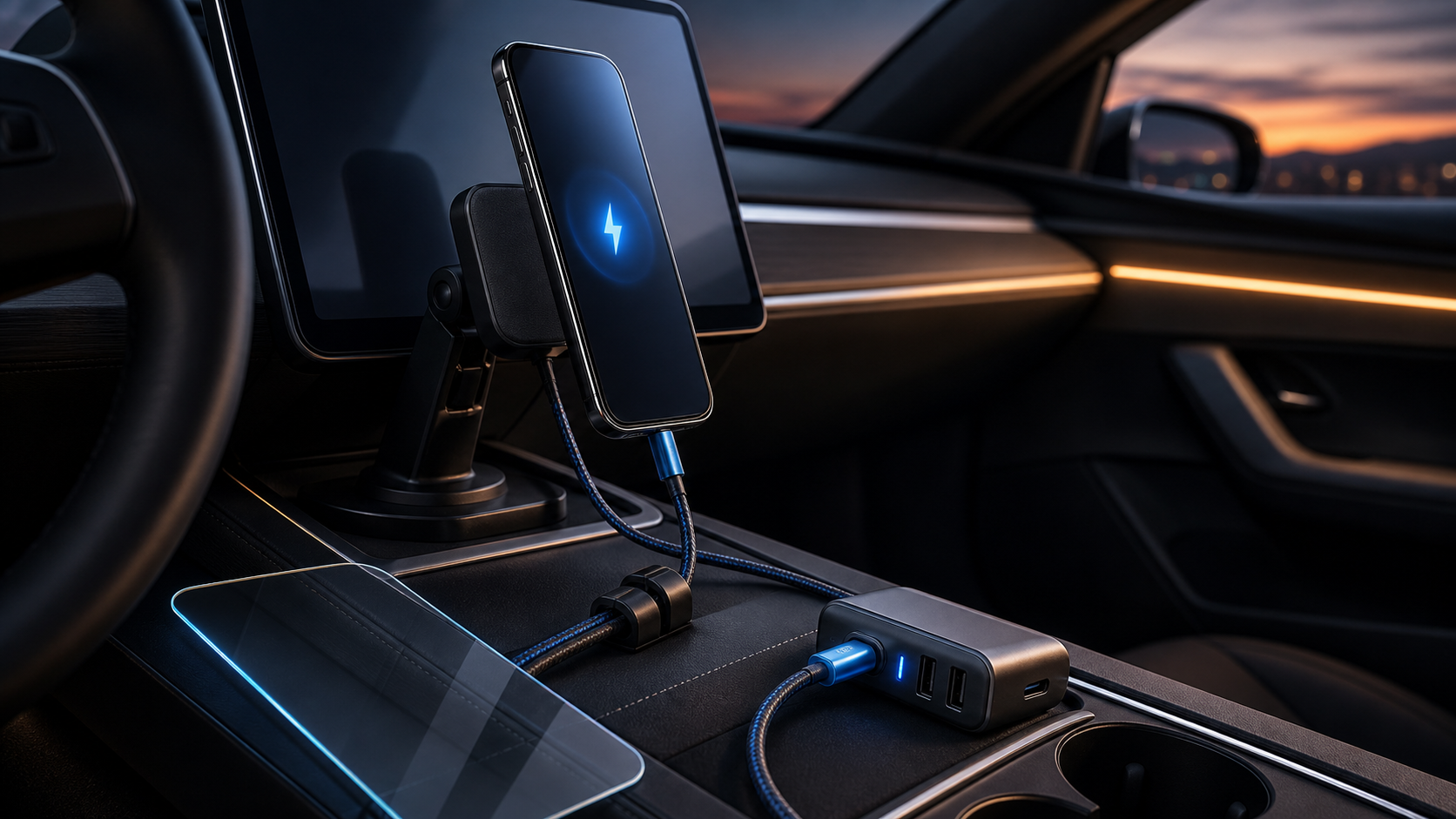 Magnetic phone mount